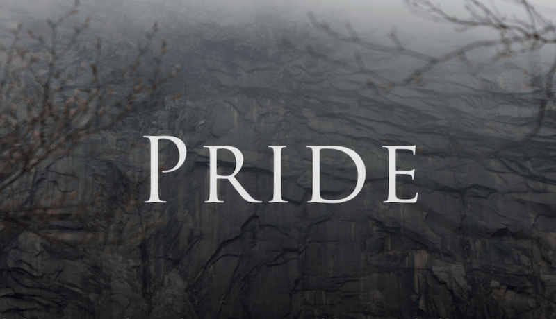Pride is Self-Importance